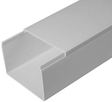 Кабель-канал Промрукав 80x60мм (2000мм) серый (уп. 18м). картинка